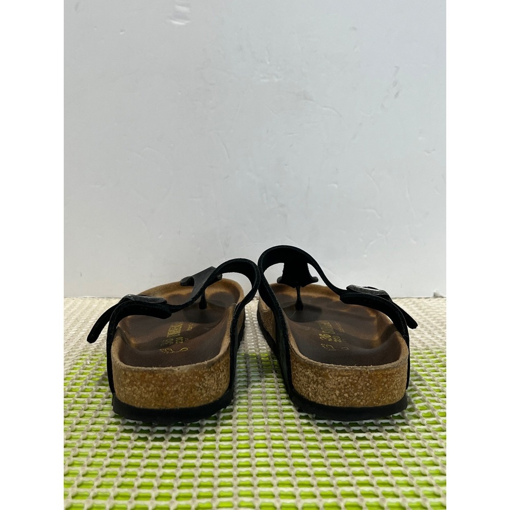 Birkenstock Gizeh Birko-Flor Thong Sandals Womens 36 L5 Black foot stained - Picture 6 of 10